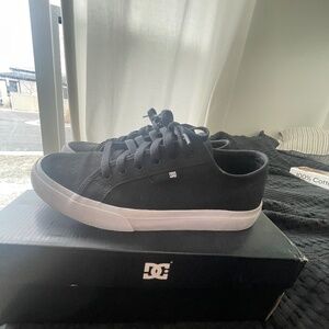 DC skate shoes; manual; black & white size 10